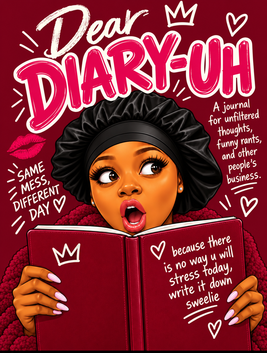Wine Red Dear Diary-uh cover preview