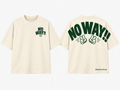NO WAY!! Two-Finger Shirt — Beige & Green