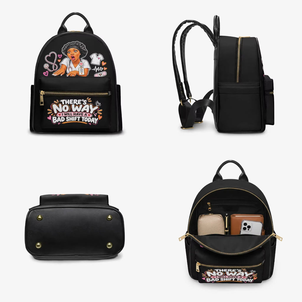Nurse Liz No Bad Shift backpack – Black, detail views
