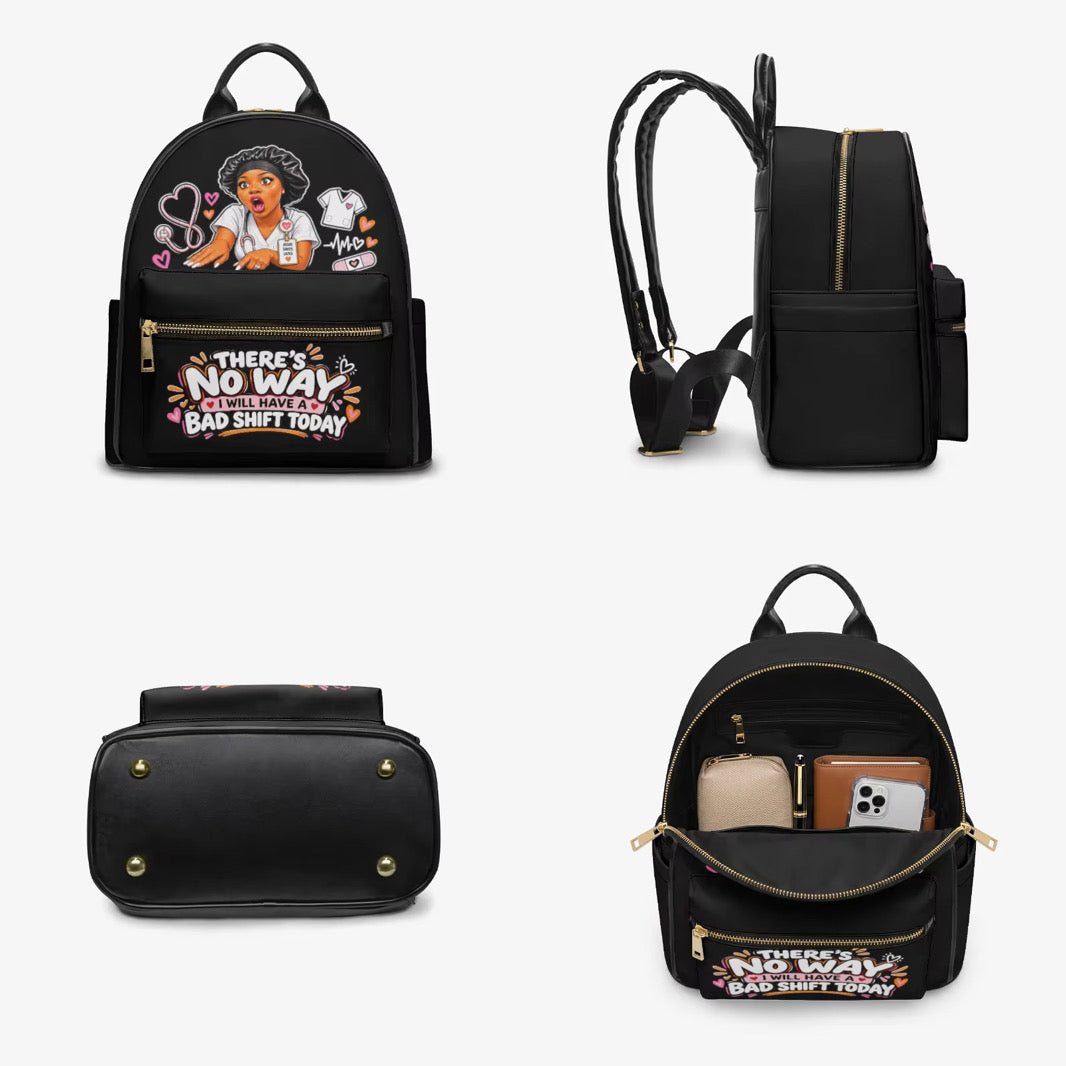 Nurse Liz No Bad Shift backpack – Black, detail views