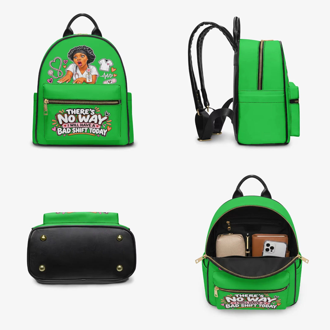 Nurse Liz No Bad Shift backpack – Green, detail views