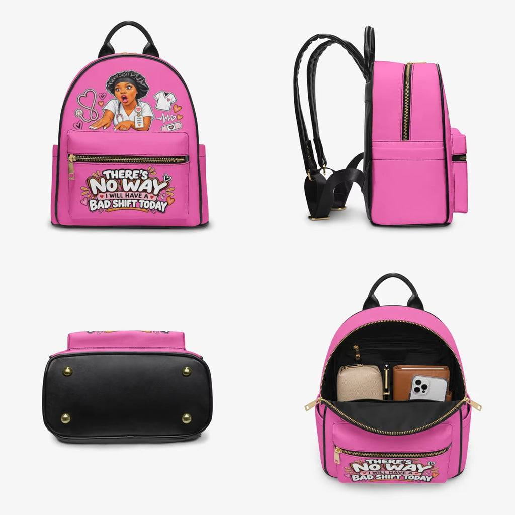 Nurse Liz No Bad Shift backpack – Pink, detail views
